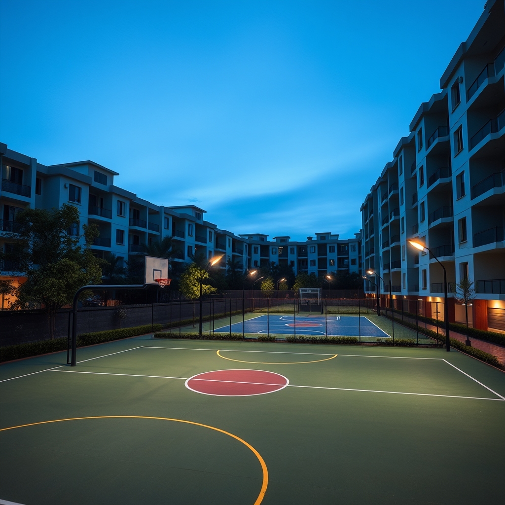 Basketball & Badminton Courts
